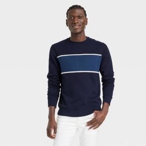 Goodfellow & co target crewneck navy blue